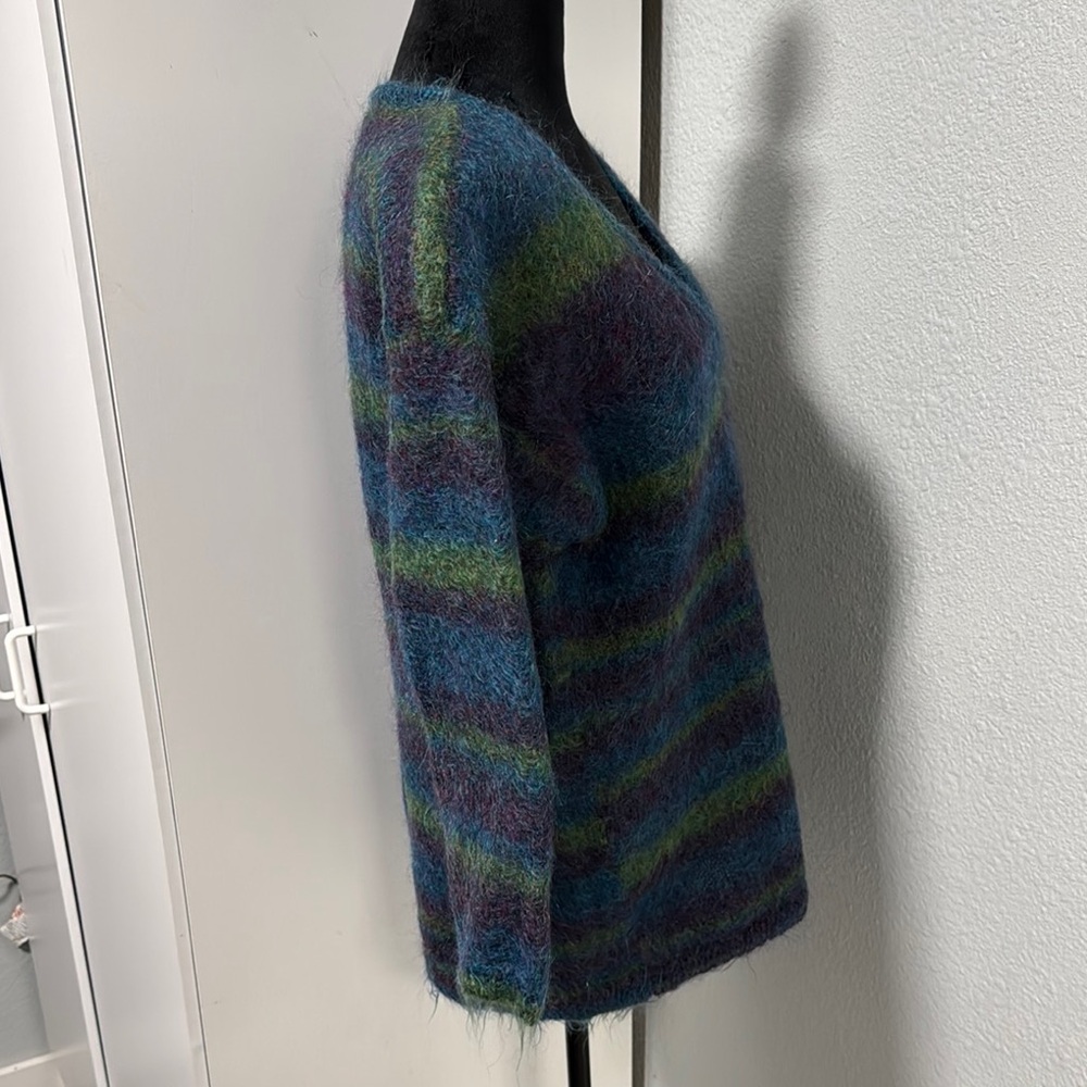 The Limited Multicolor Striped V-Neck Sweater - Picture 3 of 6